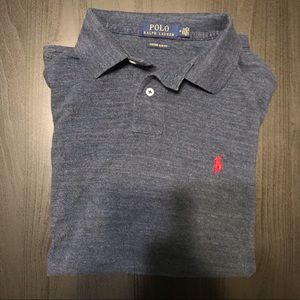 Blue Slim-Fit Polo - Medium